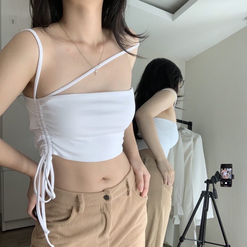 Áo Ống Rút Dây Croptop Cá Tính