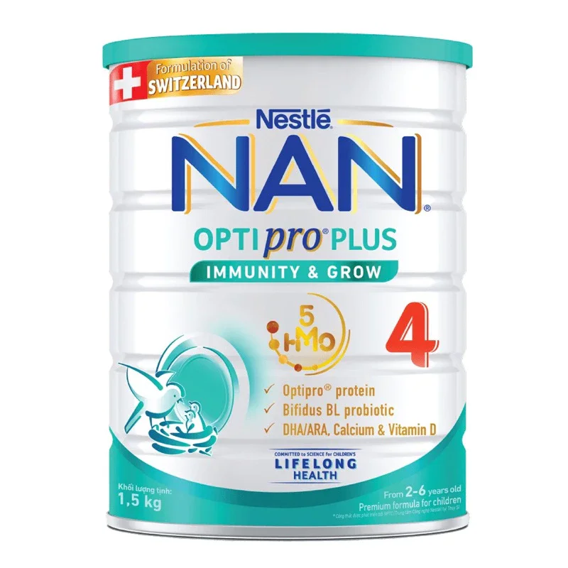 [Date 06/2025] Sữa bột Nestle Nan 4 mẫu mới 5HMO