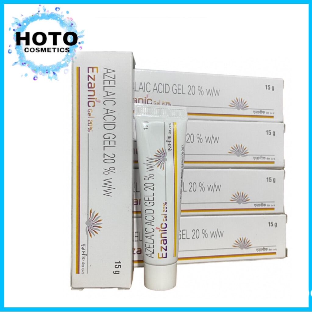 Chấm mụn- Thâm Azelaic Acid 20 % Ezanic Gel Cream Dưỡng Trắng Da 15g