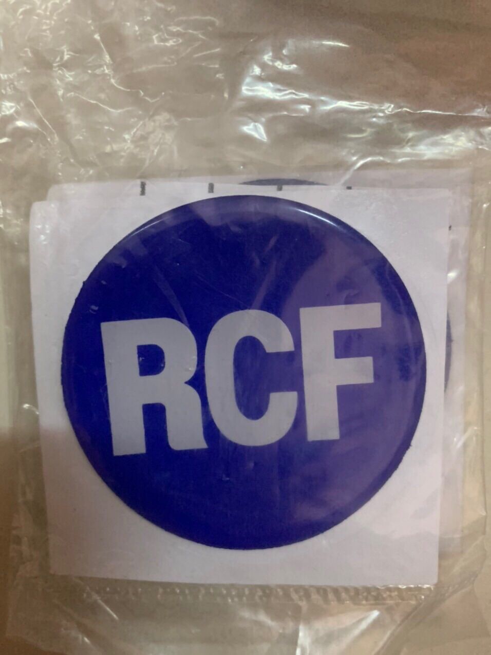 Tem dán thùng loa nhựa dẽo RCF, giá 2 cái
