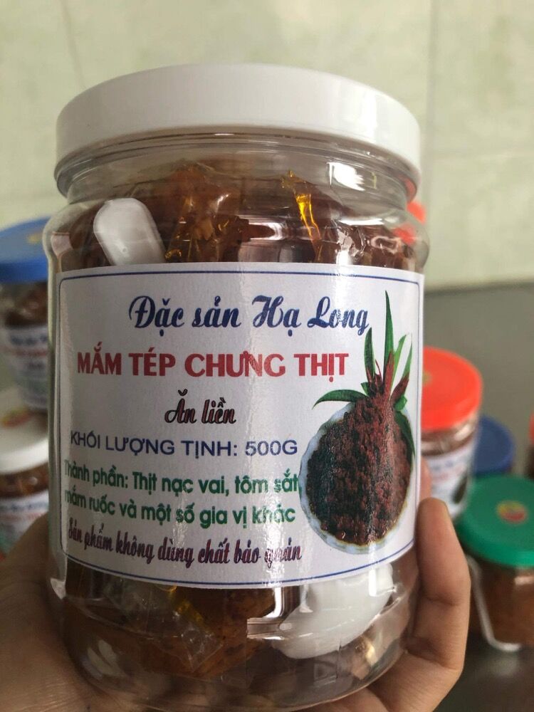 Thịt chưng mắm tép. Đặc Sản Hạ Long . Lọ 500g
