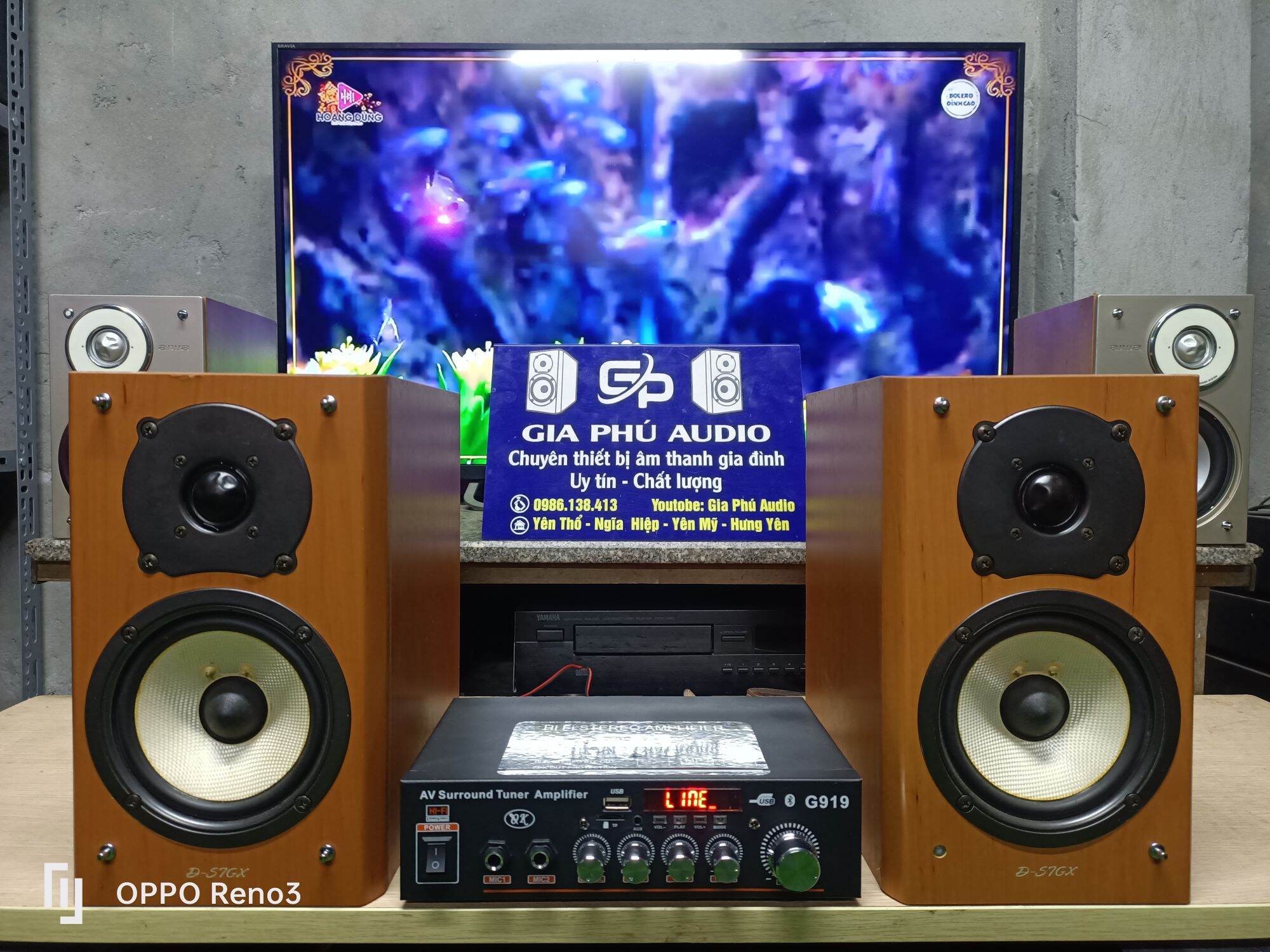 Bộ dàn mini nghe nhạc hay. Loa mini cao cấp Onkyo D-S7GX Nhật Bản+Amply mini Bluetooth 5 trong1 hifi stereo.