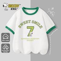 Snoopy | Áo Thun Tay Ngắn Cotton Sơ Mi Nam Mùa Hè