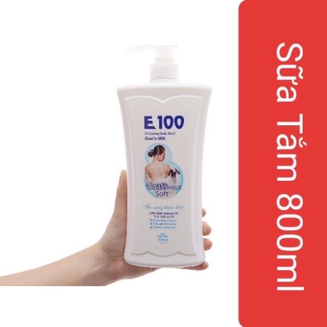 SỮA TẮM E100 SILKY - LÀN DA TRẮNG MỊN MÀNG