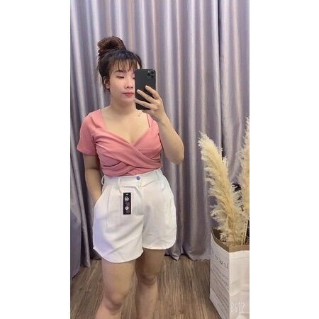(SHOP TÁO ĐỎ BIGSIZE 50kg đến 90kg) QUẦN SHORT CẠP CAO, quần đùi túi xẻ