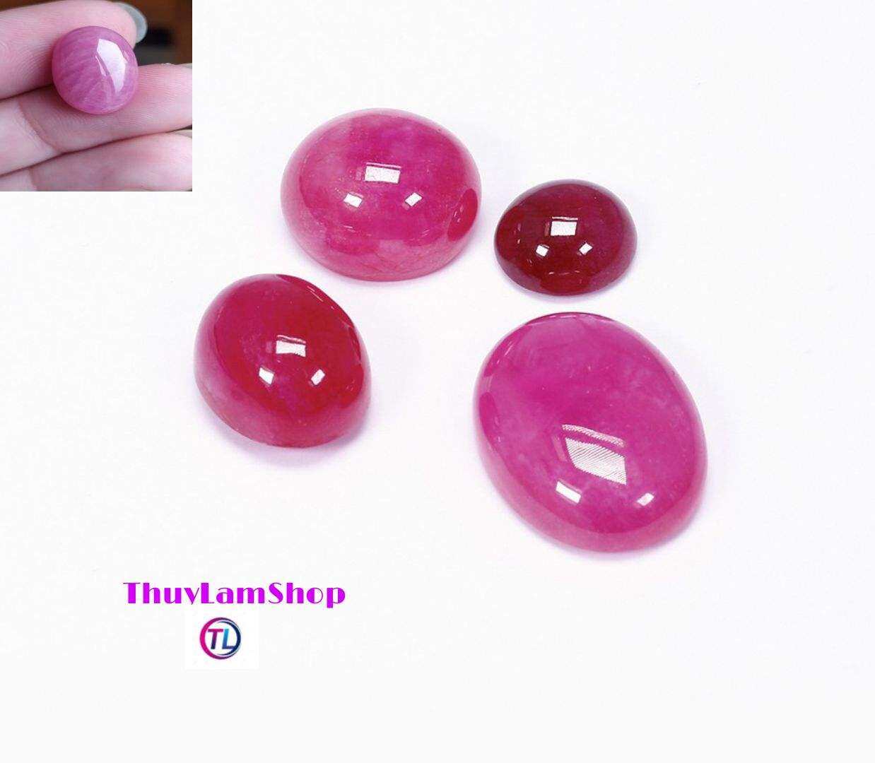 Mặt nhẫn, mặt dây chuyền đá Ruby thiên nhiên bao kiểm định đá quý