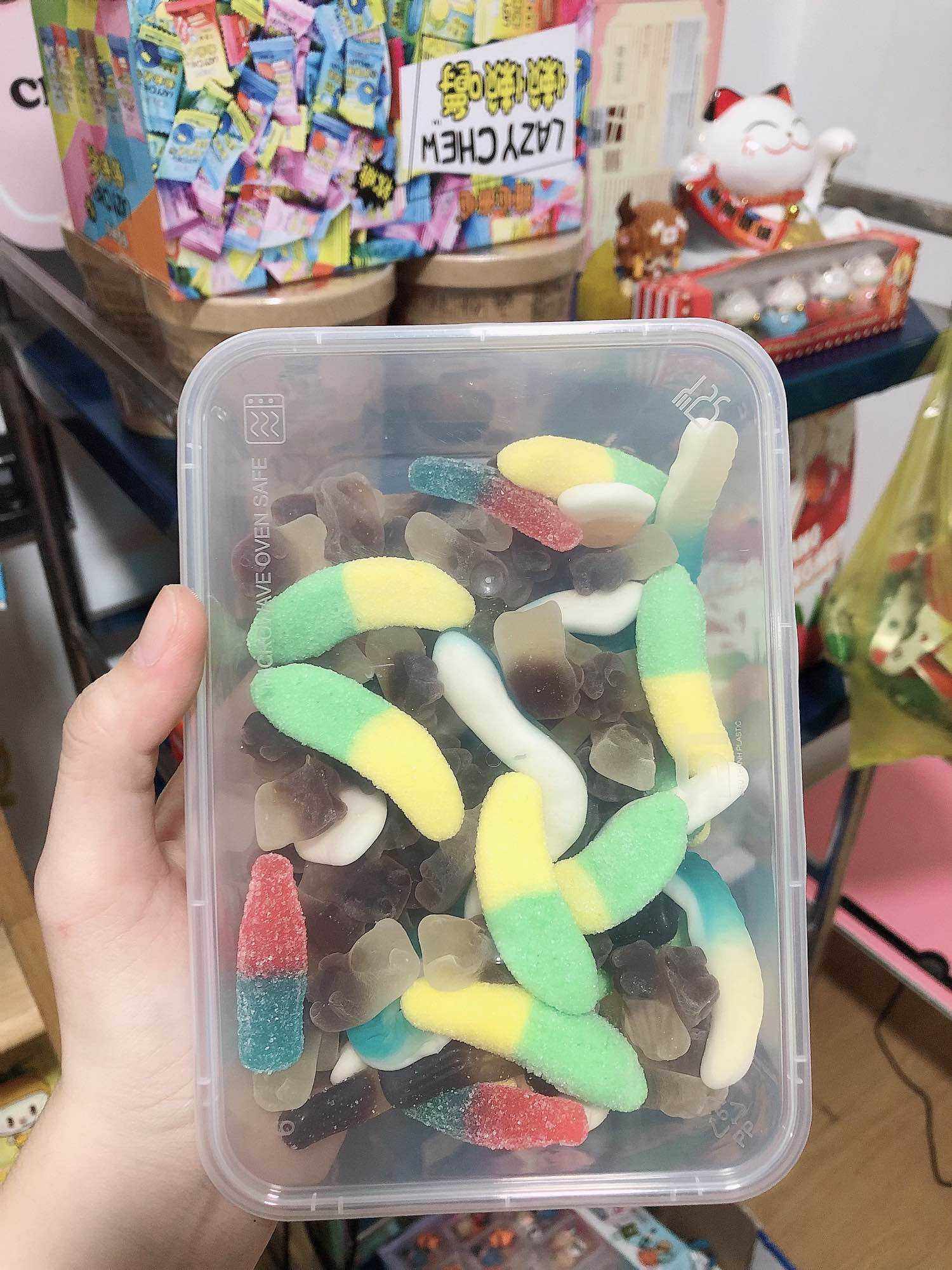 Kẹo dẻo chip chip mix đủ vị trái cây hộp 1kg