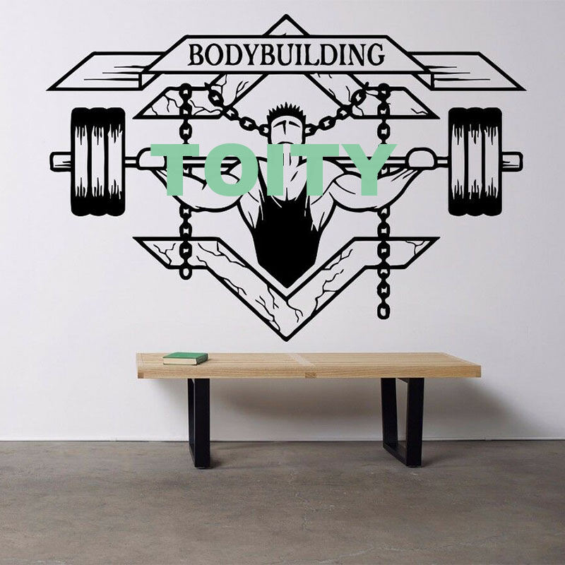 Giấy dán phòng tập thể hình cho nam gym giấy dán cho ông kiện thể hình giấy dán tường tập luyện máy dán cho bài tập cơ bắp trang trí fitness