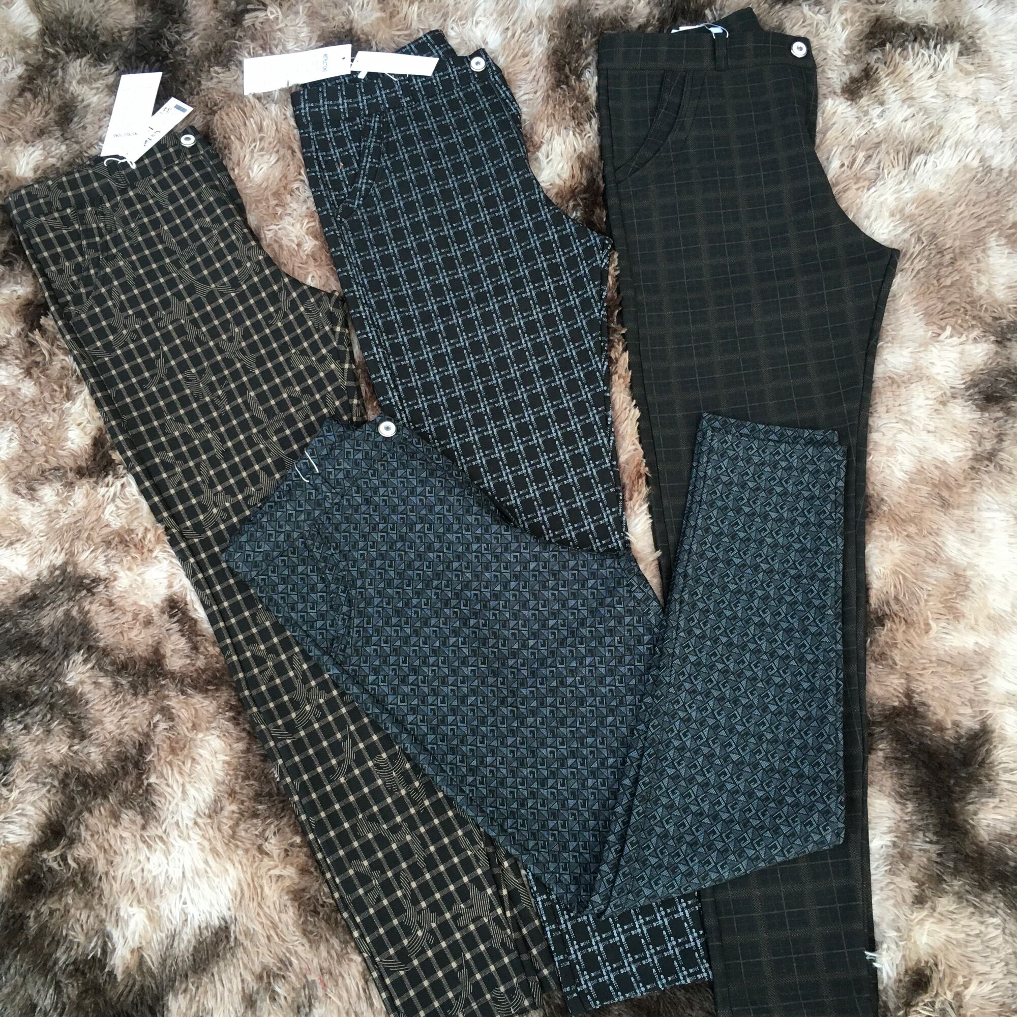 Quần dài caro sọc kẻ (size 40-78kg