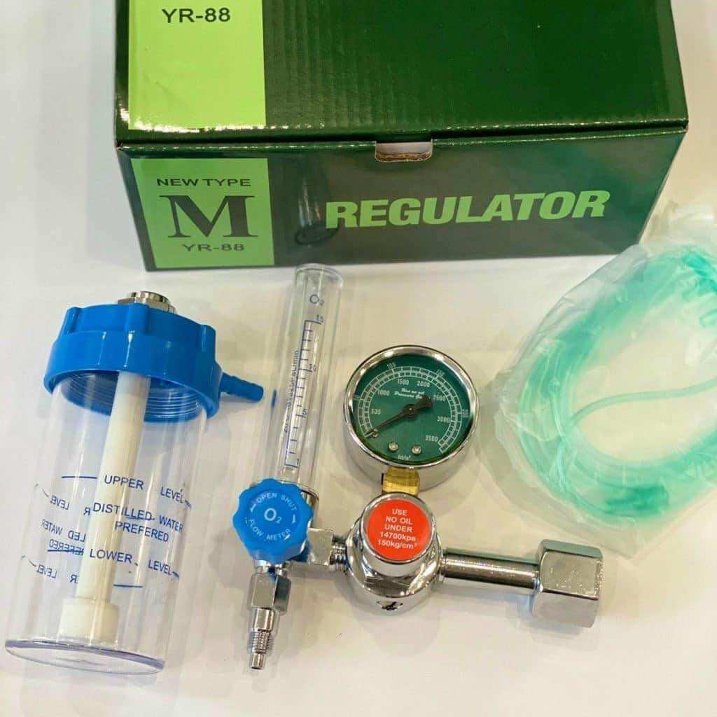 Đồng hồ oxy y tế đo áp suất bình khí Regulator YR-88