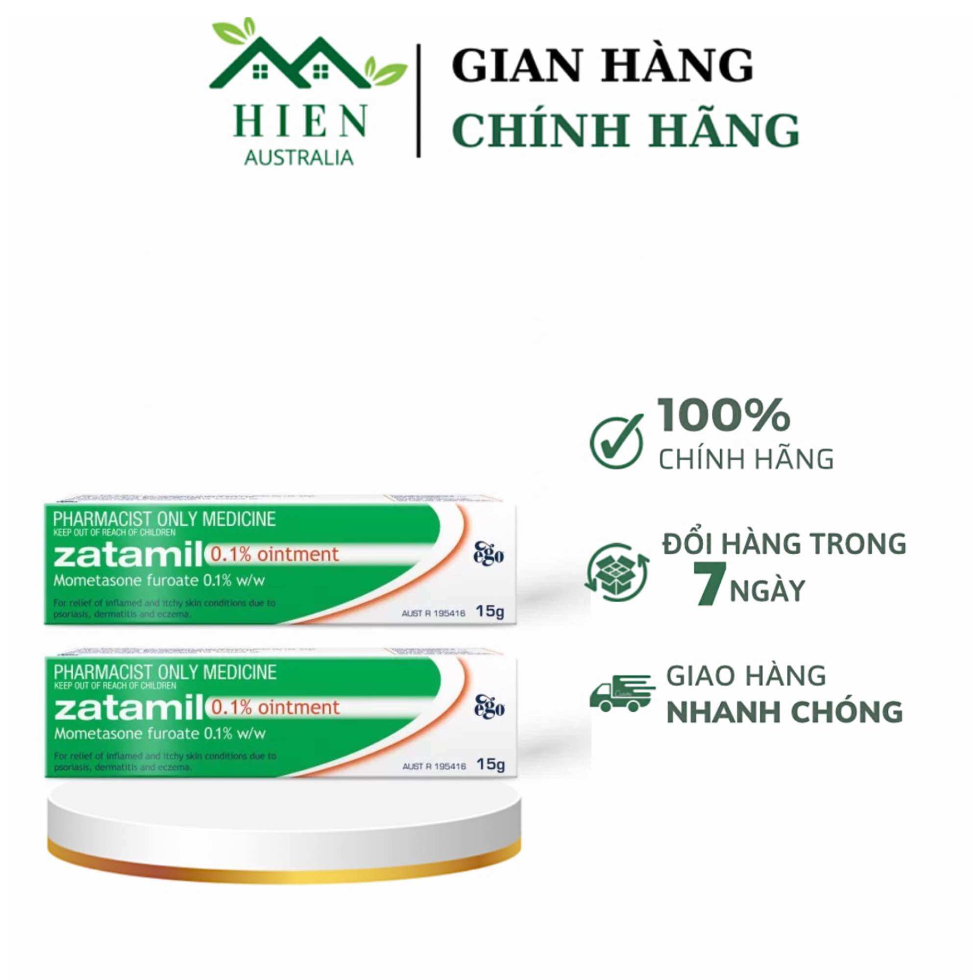 Kem bôi ngứa zatamil 0.1% ointment 15g