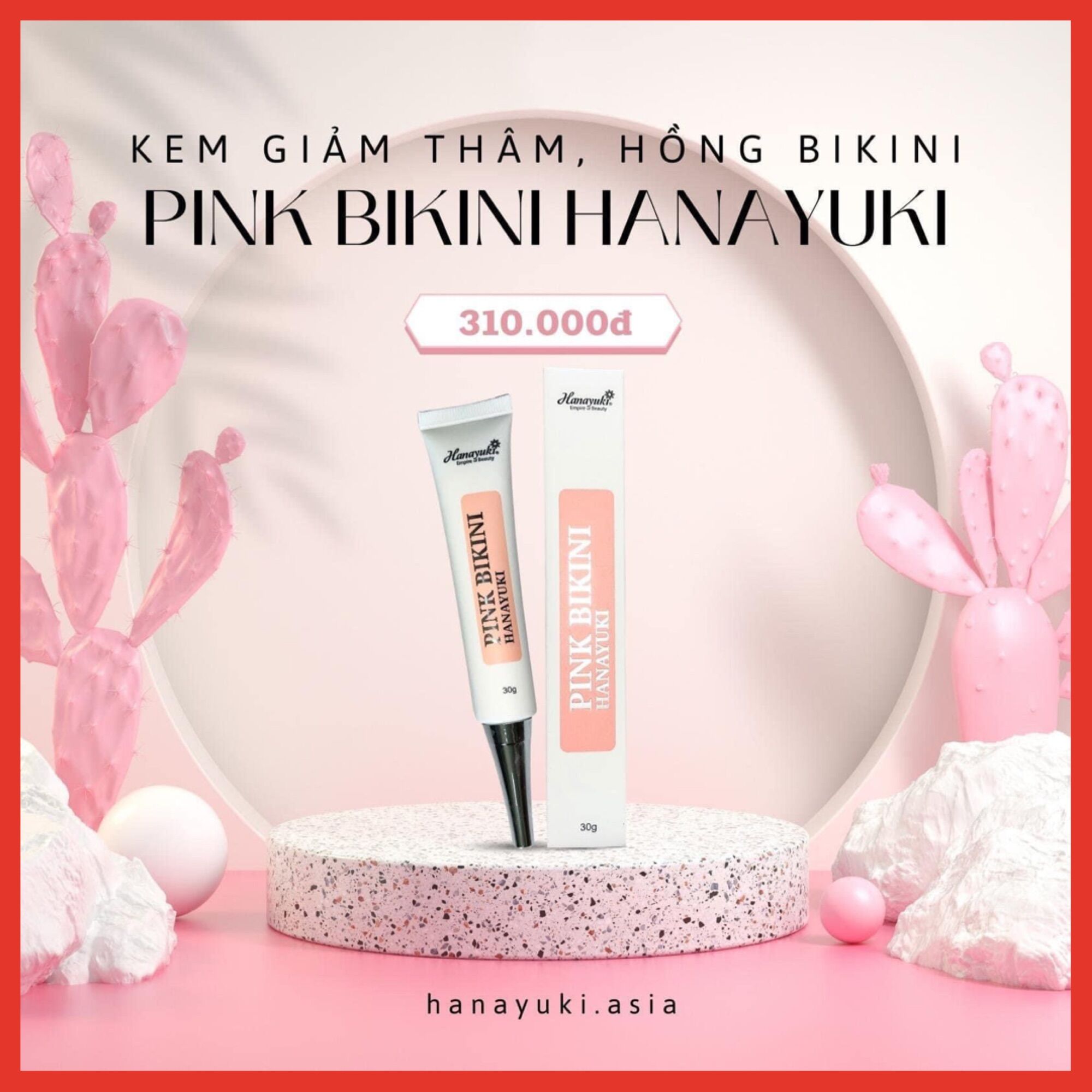 Kem hồng bikini hanayuki chính hãng cty