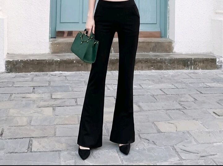 Quần legging nữ ống loe Co giãn bốn chiều