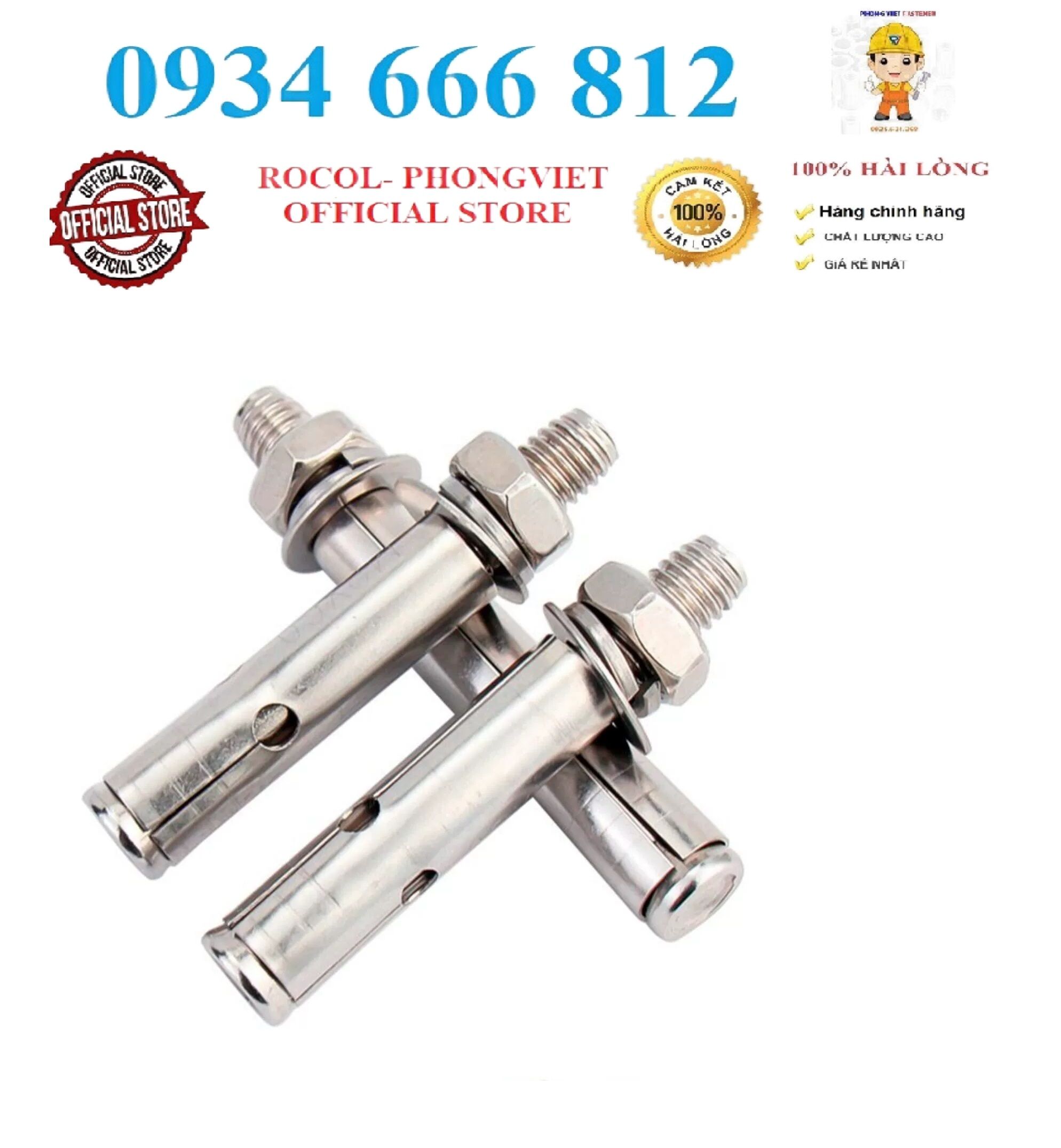 1 cái bulong nở tắc kê nở inox304 m6 m8 m10 m12
