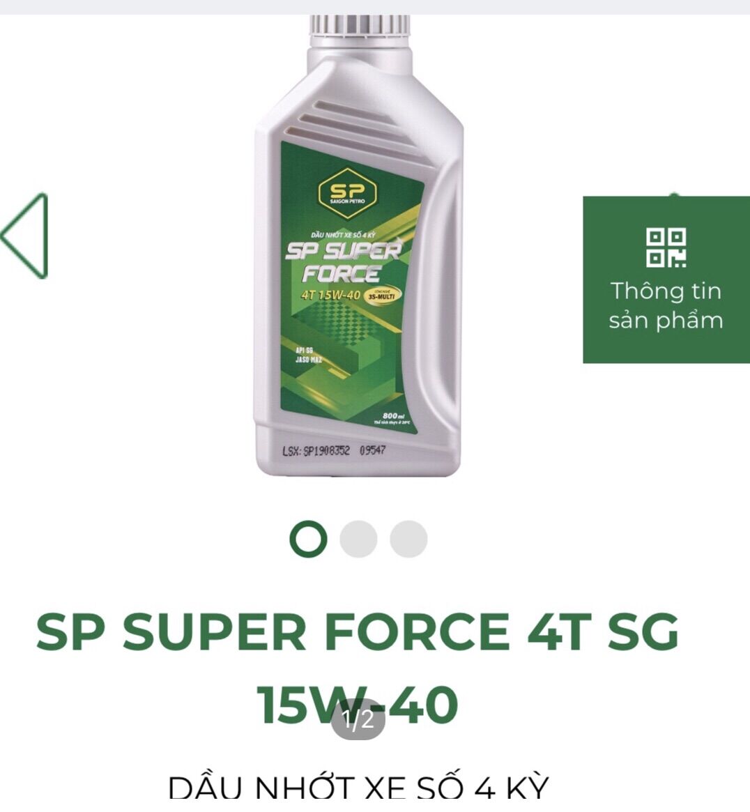 [HCM]Dầu nhớt xe số Saigon Petro SG 15W40
