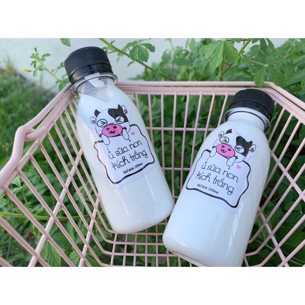 Combo 2 chai Ủ sữa non kích trắng con bò loại 100ml , ủ sữa kích trắng , ủ sữa non