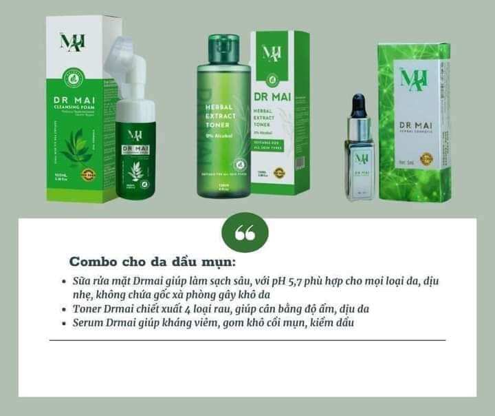 sữa rữa mặt dr mai,mai thao môc chính hãng.