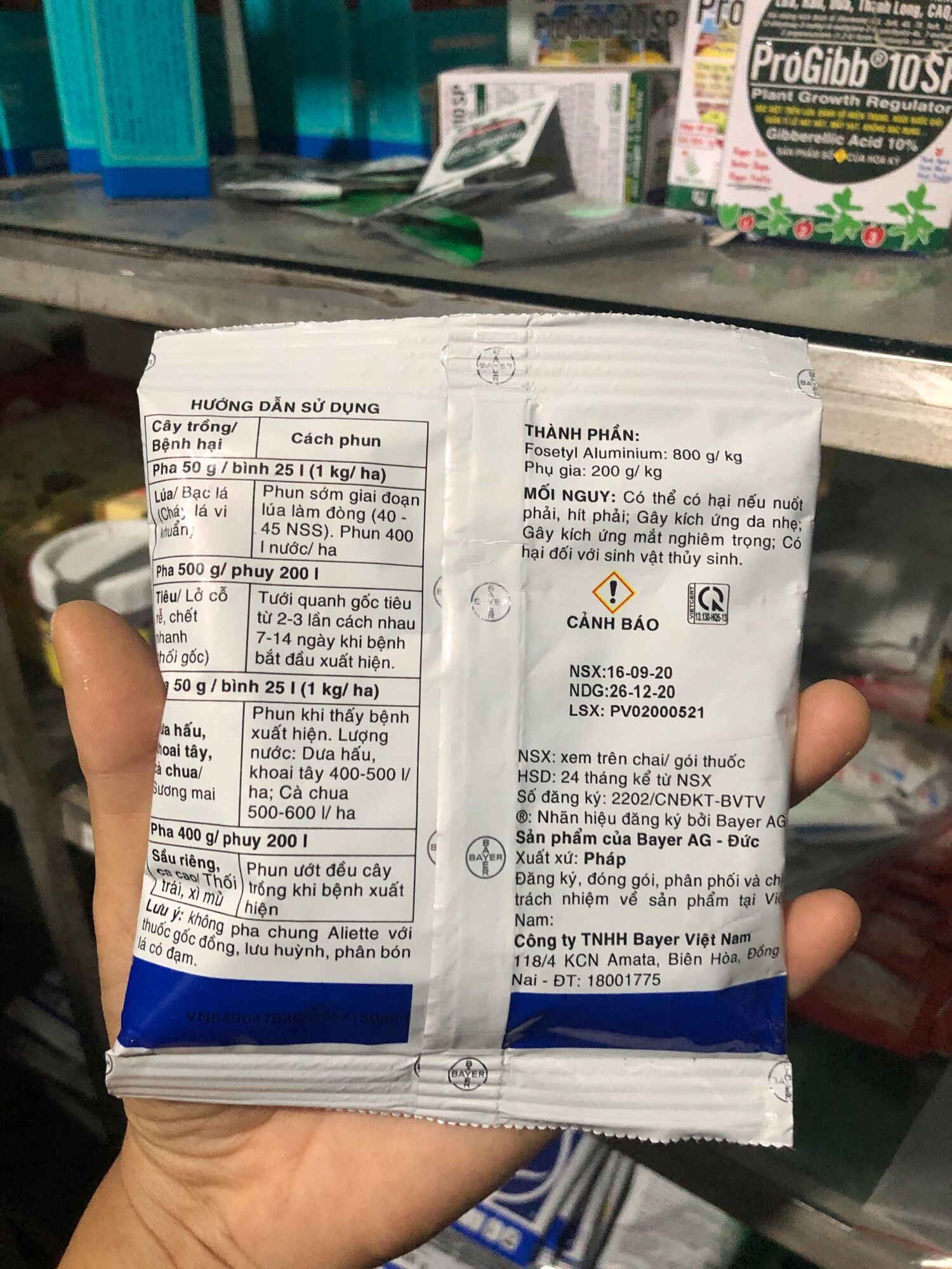 Thuốc trừ bệnh Aliette (Bayer)