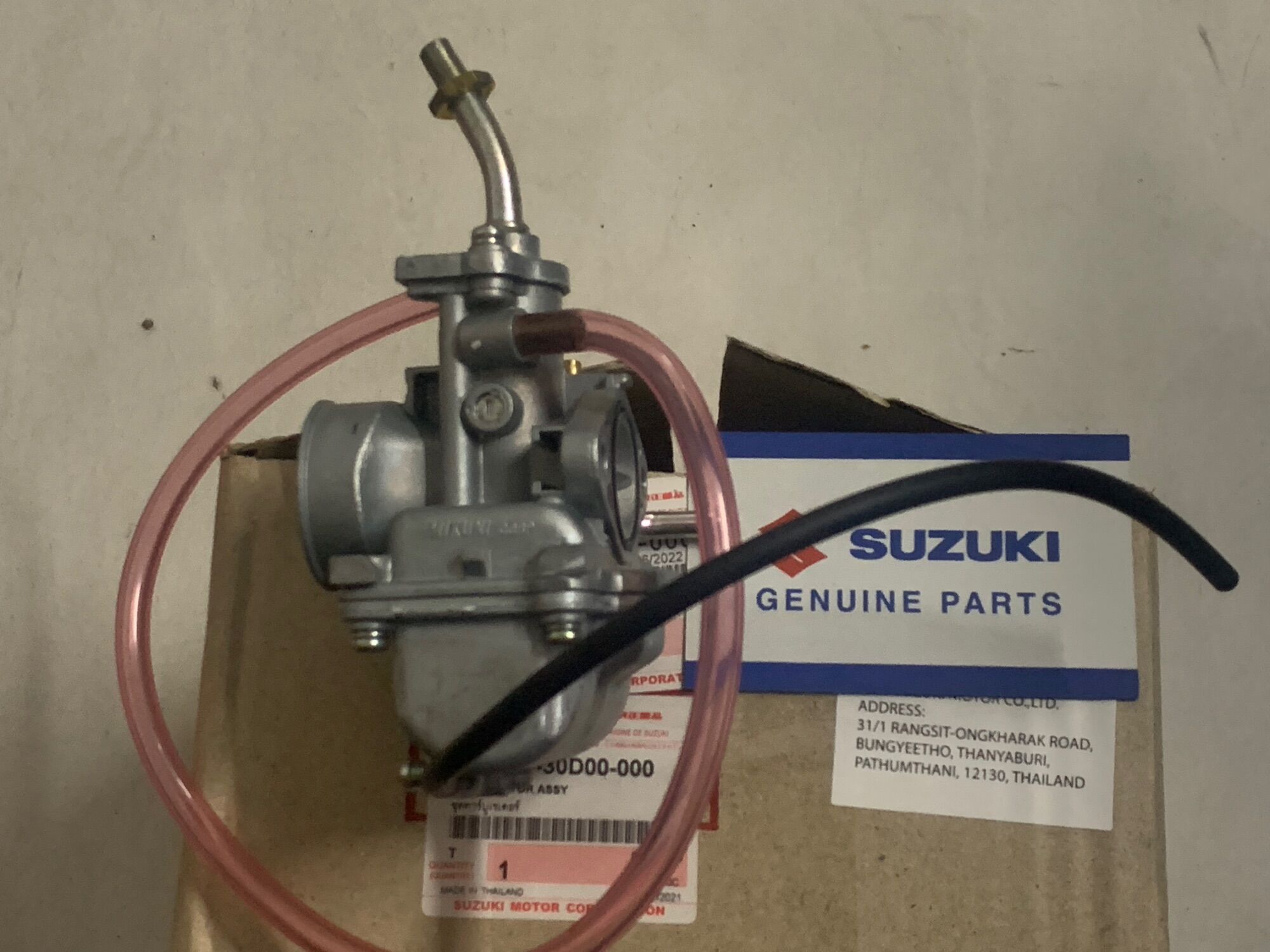 Bình xăng con bộ chế hoà khí viva 110 suzuki chính hãng