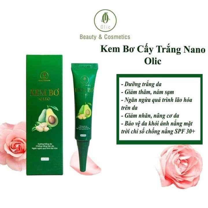 Kem Bơ Olic - Kem Bơ Cấy Trắng Nano Olic Có Tem Check Điện Tử Hàng Công Ty Chuẩn 100%