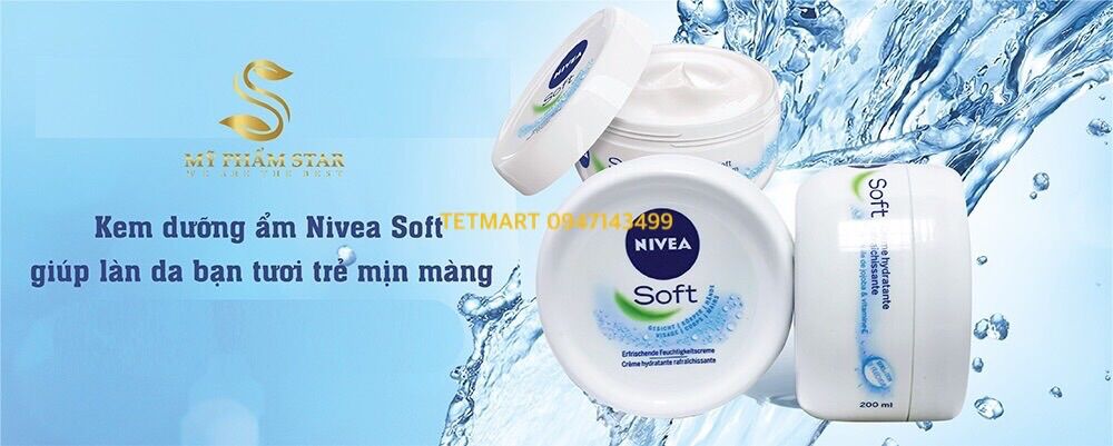 Kem dưỡng ẩm toàn thân Nivea Soft Đức 200ml