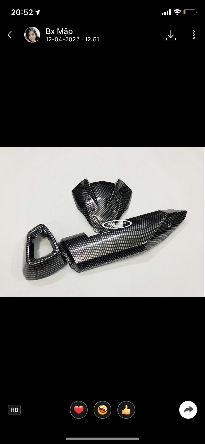 BỘ ỐP BÔ WINNER X CARBON