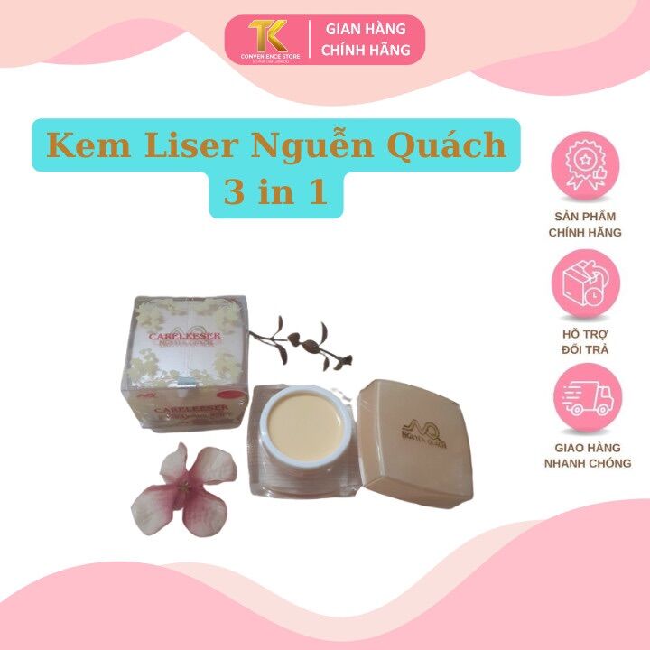 Kem Liser kiếng Nguyễn Quách Elite Cream 3in1, kem careleeser E'lite Cream (3in1) 12g