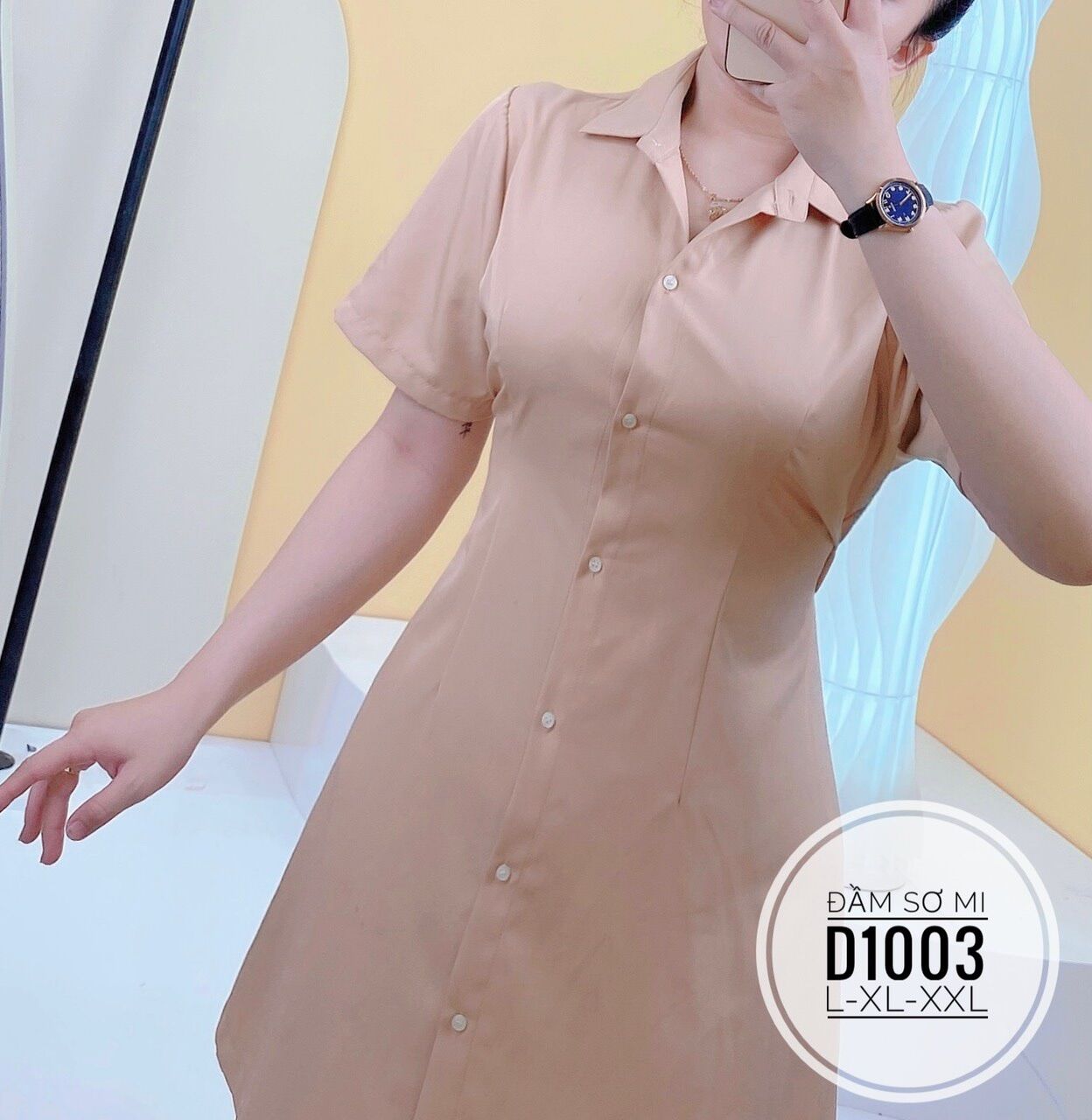 Bigsize 60- 90kg ĐẦM SƠ MI ( Ảnh thật)