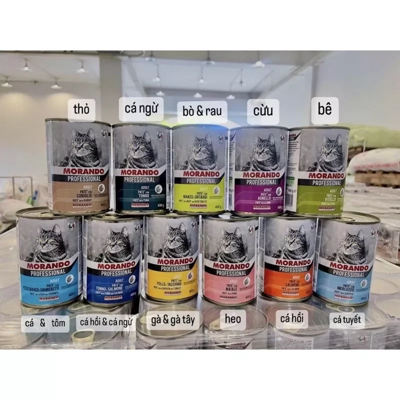 [COMBO 6-24 LON 400g] PATE LON MORANDO CHO MÈO MỌI LỨA TUỔI