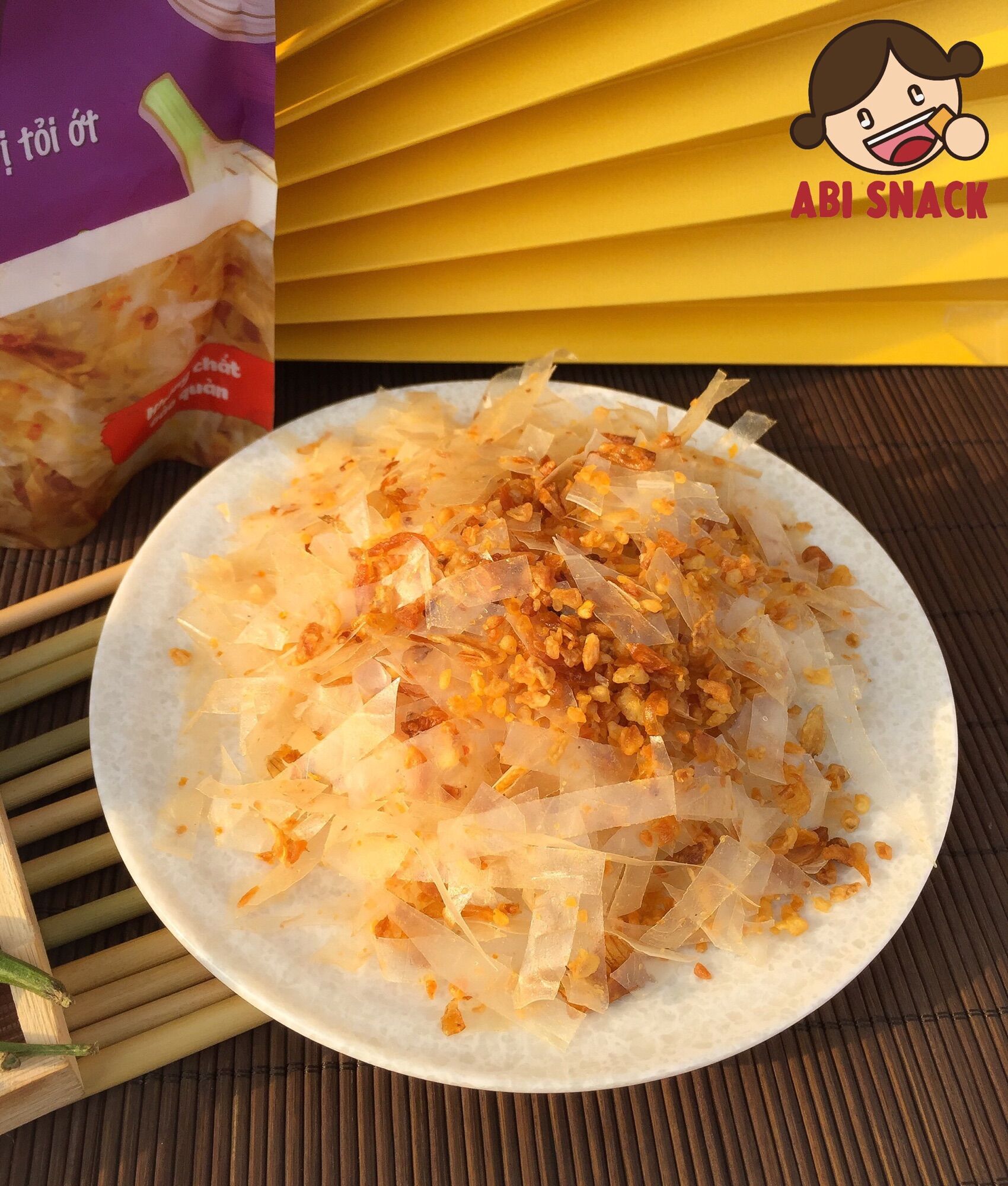 Bánh tráng tỏi Abi