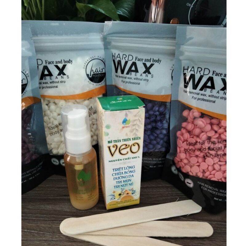 Combo 100G Sáp Wax Lông Tại Nhà Và Mỡ Trăn Dưỡng Da Chuyên Dụng