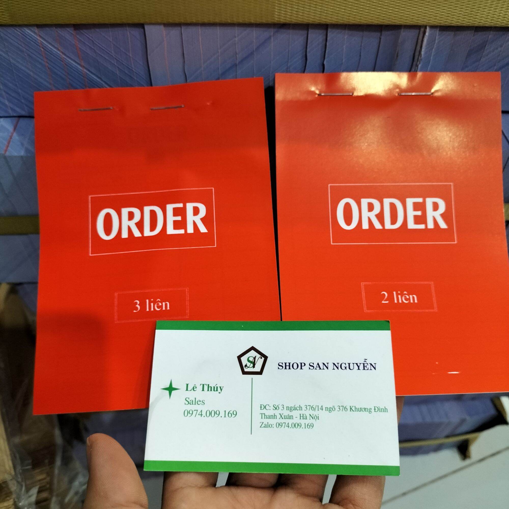 10 quyển order 2 liên 3 liên