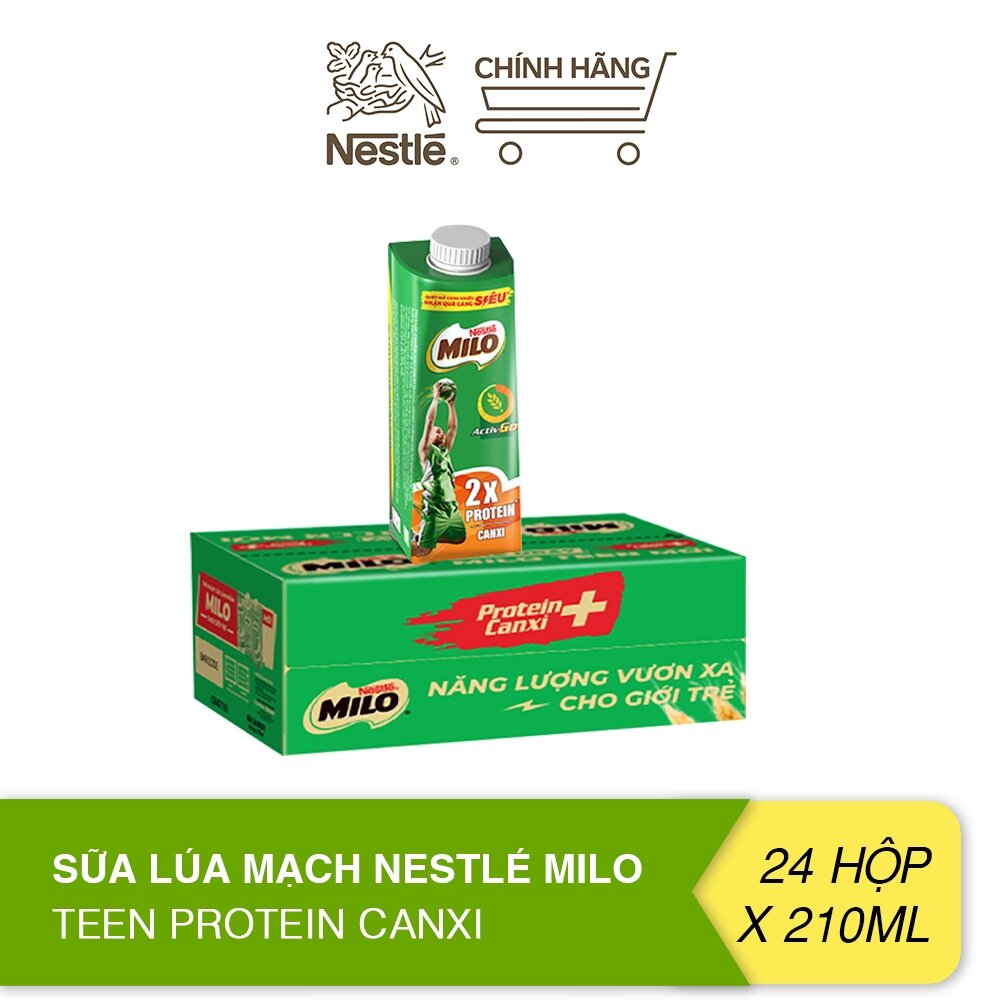 Sữa Lúa Mạch Milo Nắp Vặn 200ml thùng 24