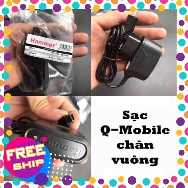 SẠC CHÂN VUÔNG V3, QMOBILE