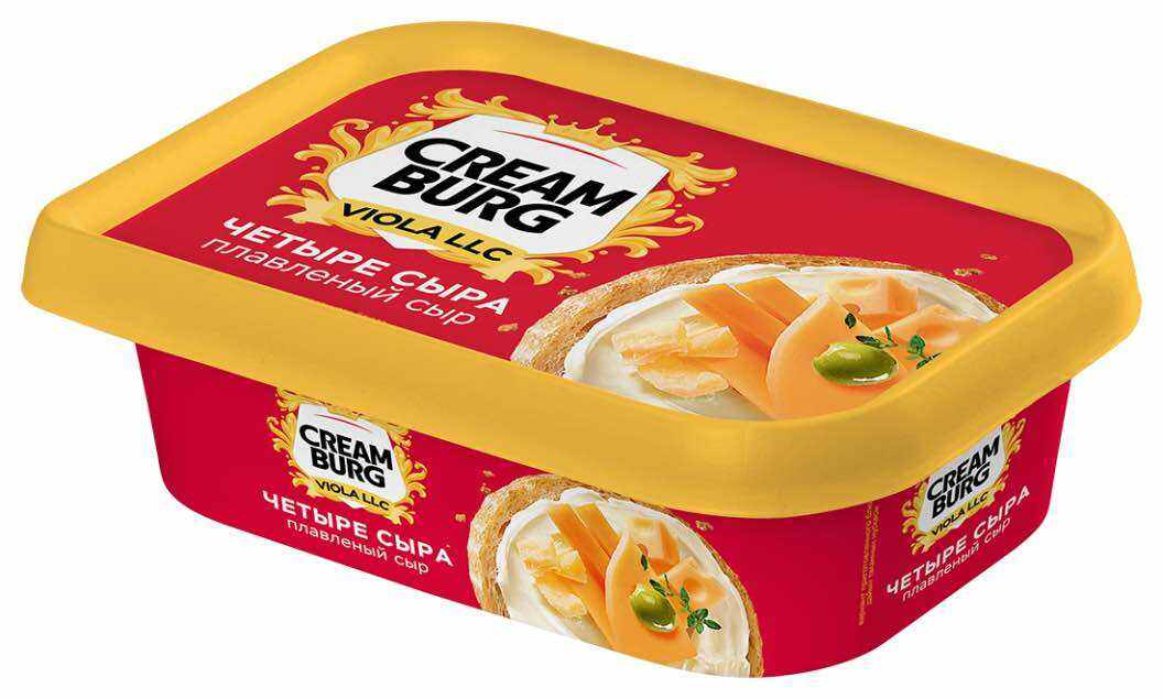 Phô mai tươi phết Creamburg 190g – Nhập khẩu Nga – Béo ngậy, ăn liền, cho bé ăn dặm, keto