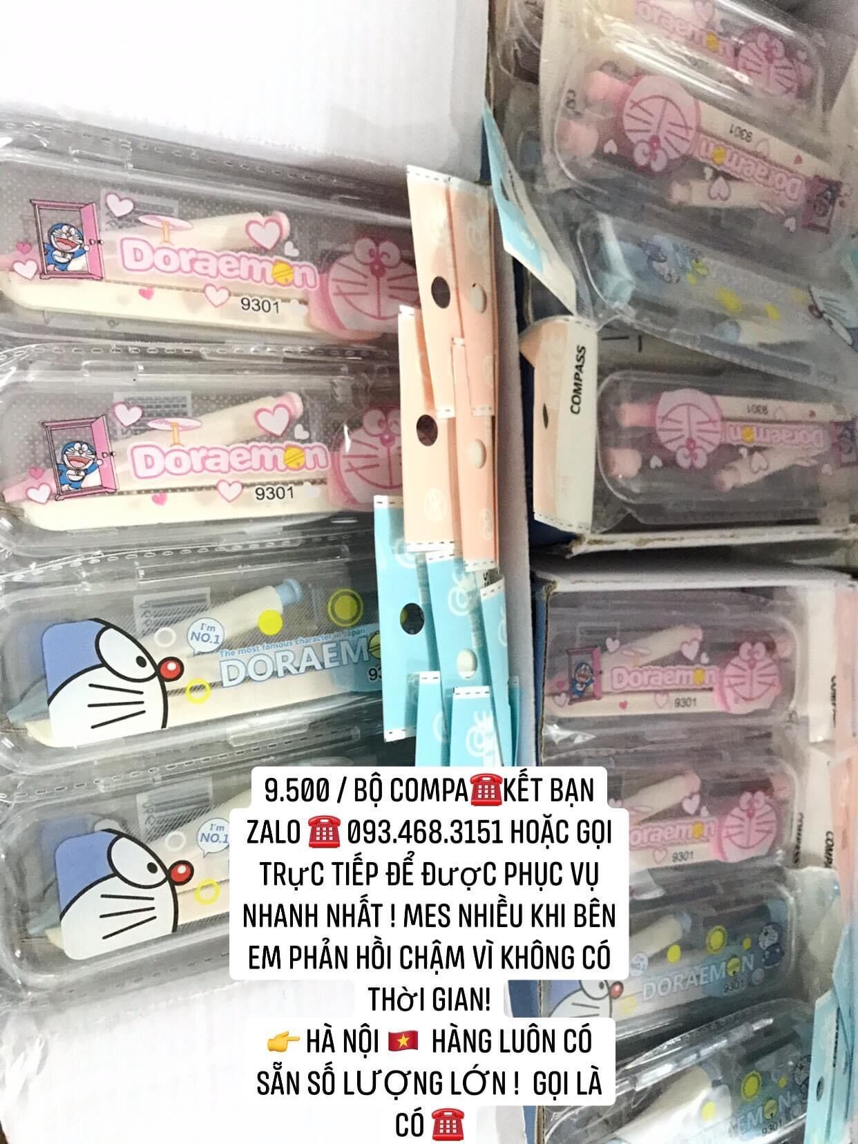 Bộ compa nhựa kèm hộp đựng