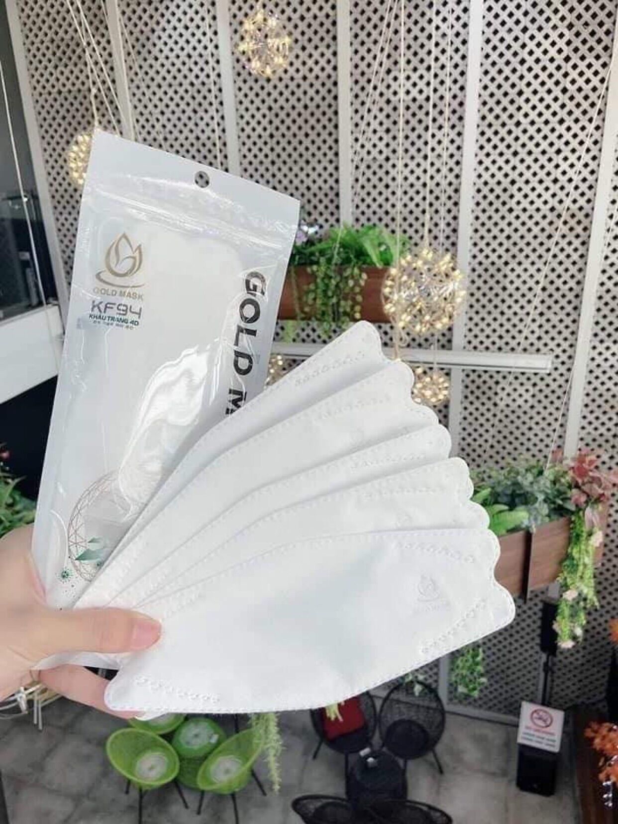Khẩu trang 4d kf94 gold mask (300 chiếc)