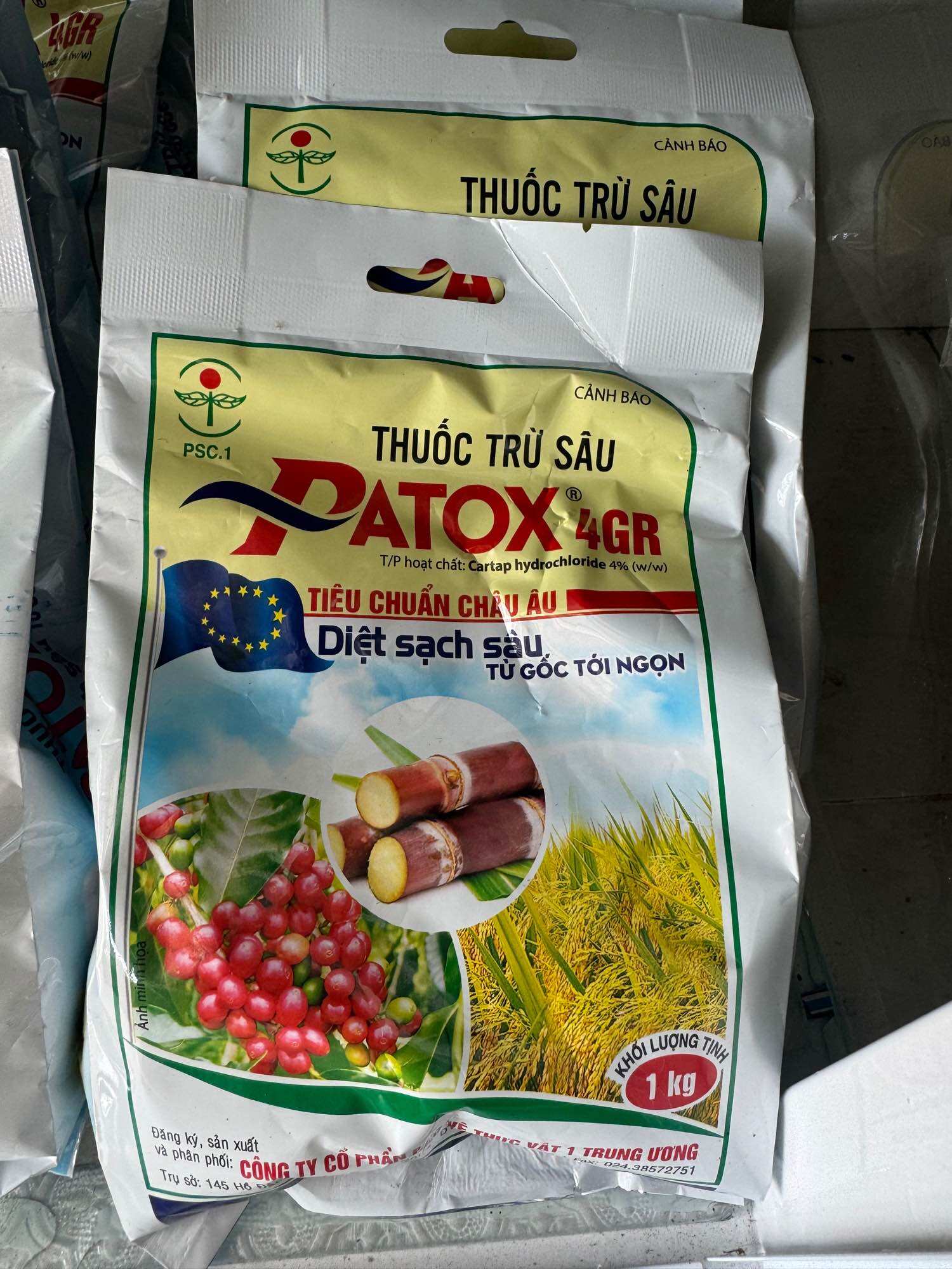 PATOX 4GR (GÓI 1KG) - TIÊU CHUẨN CHÂU ÂU, CHUYÊN DỌN ĐẤT, CÔN TRÙNG, SÂU, BỌ, SÙNG ĐẤT