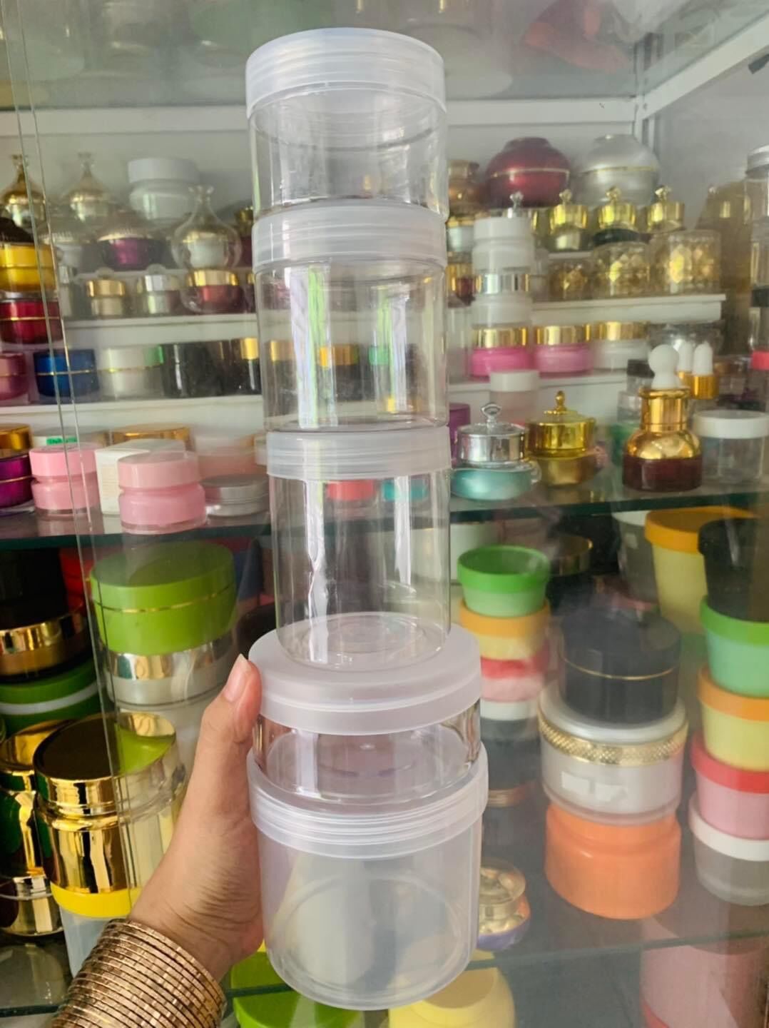 Hủ pét nắp trắng 100gr-180gr-200gr-250gr-500gr