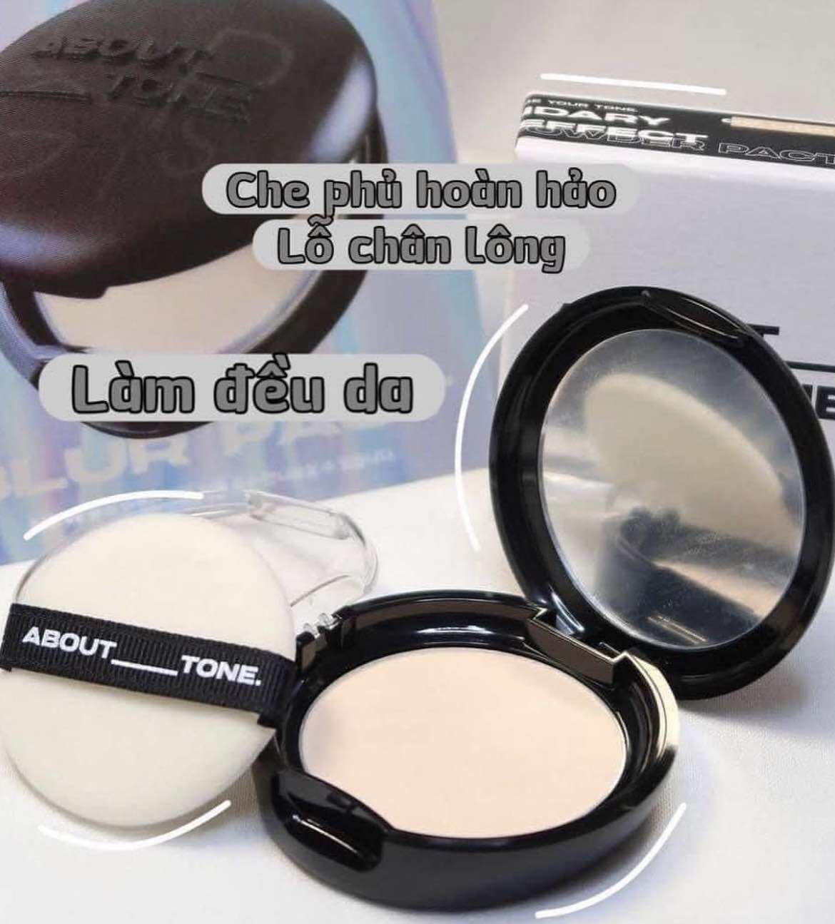 Phấn phủ About Tone (Eglips) Blur Powder Pact