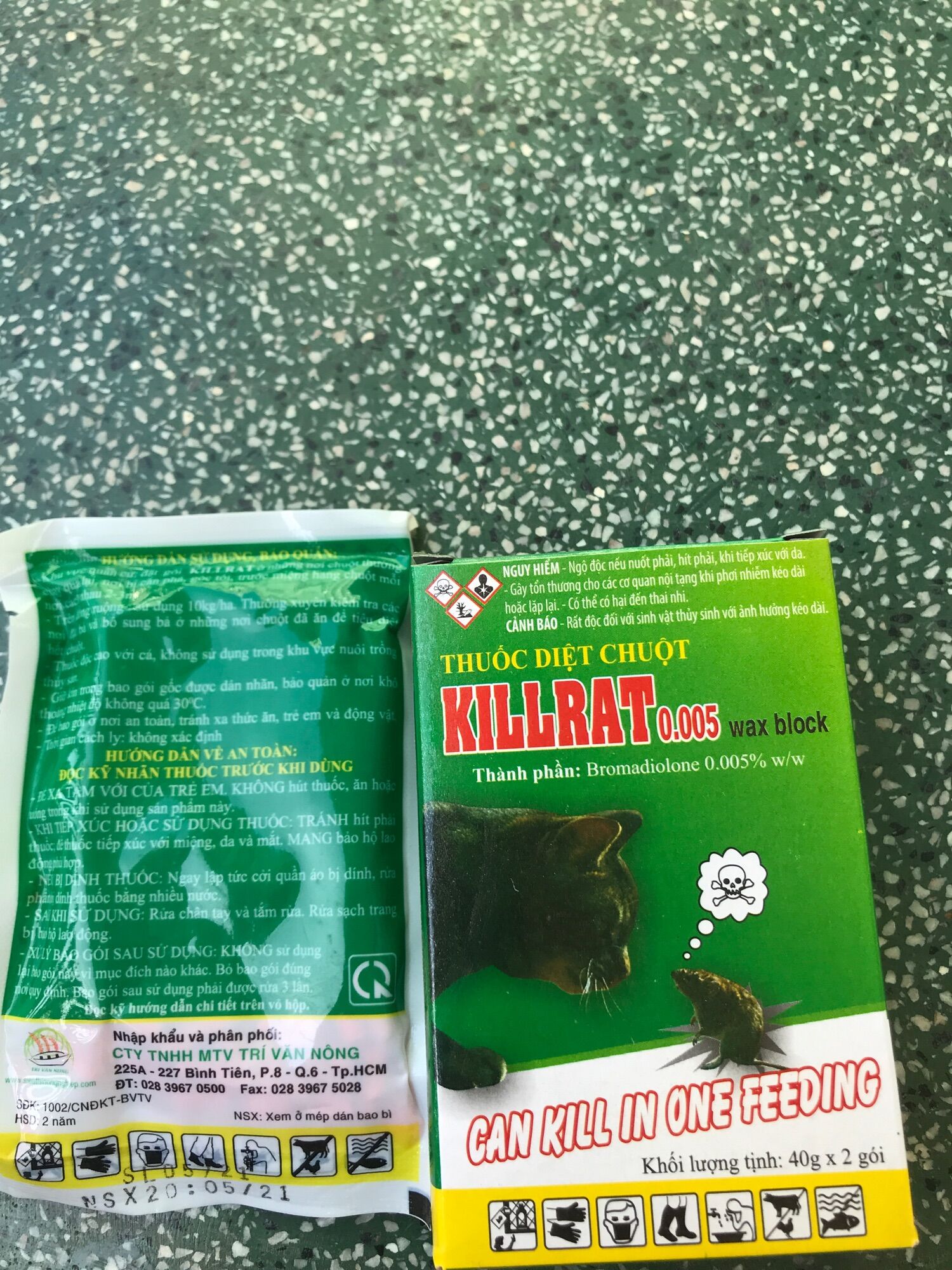 Diệt chuột kill rat 40gr