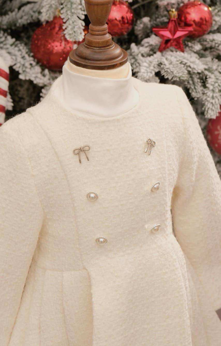 Váy dạ tweed cho bé gái