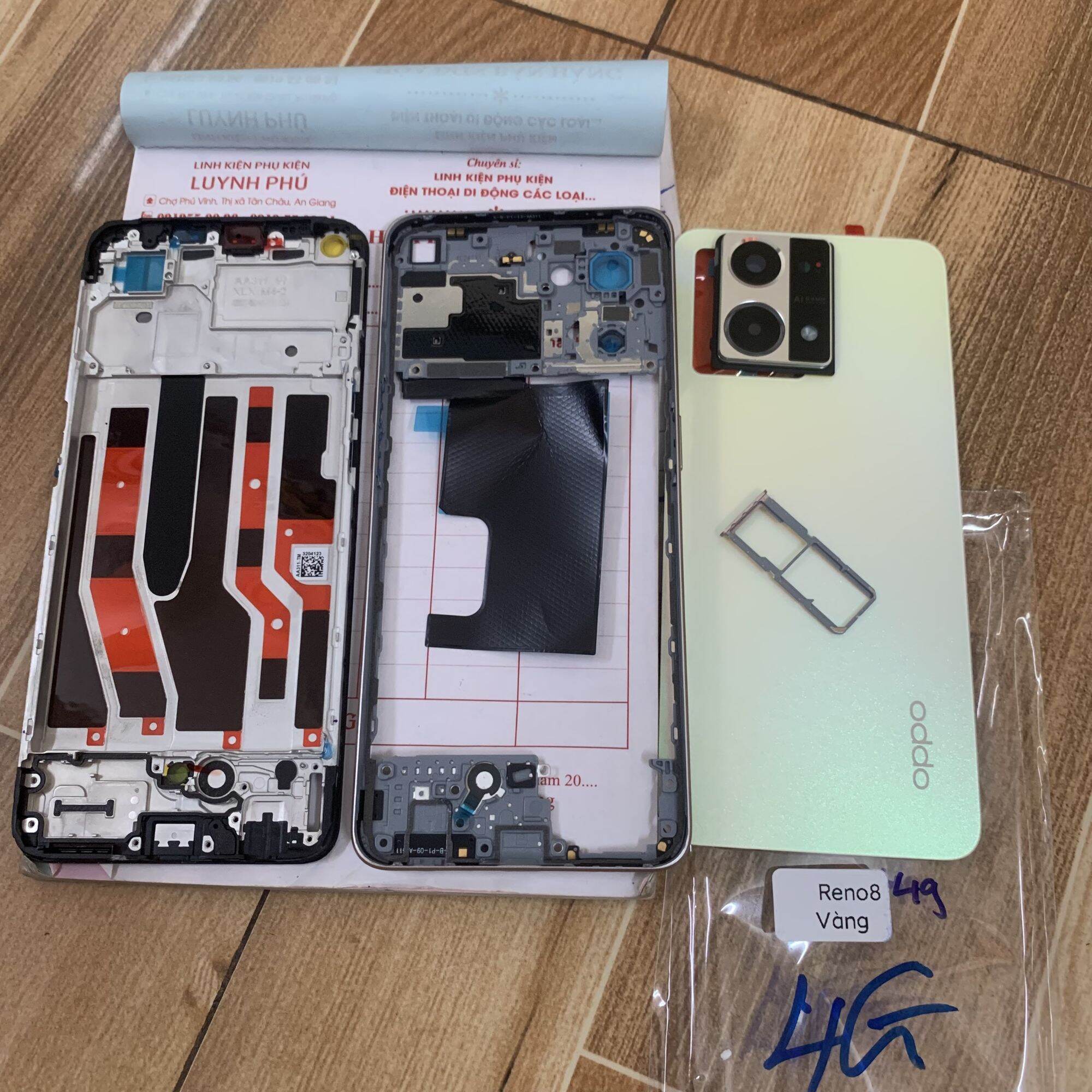 Vỏ oppo reno 8 4G có khay sim kính camera(ảnh thật)