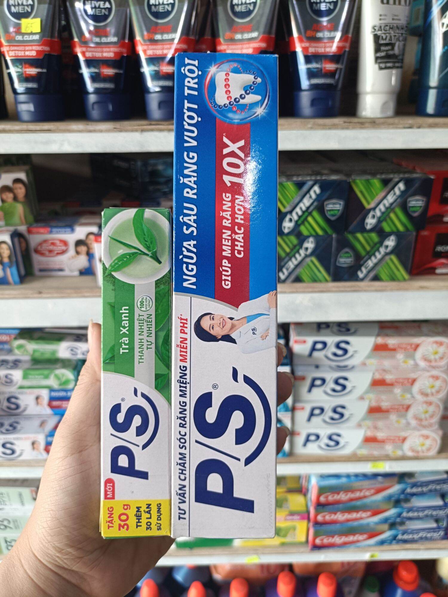 Kem đánh răng PS ngừa sâu răng vượt trội 180g. 