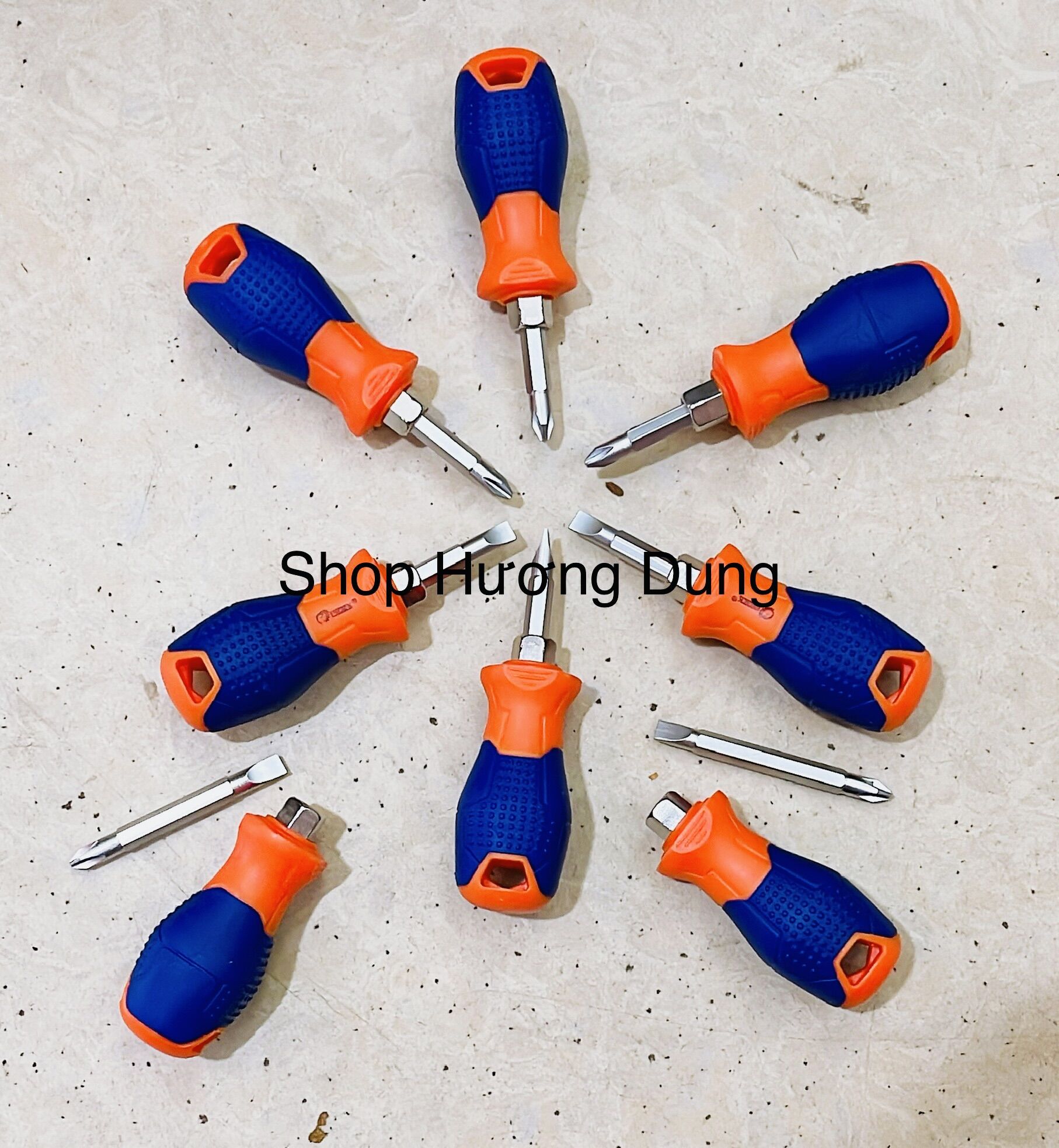 Tô vít Tuốc nơ vít 2 đầu lùn siêu ngắn