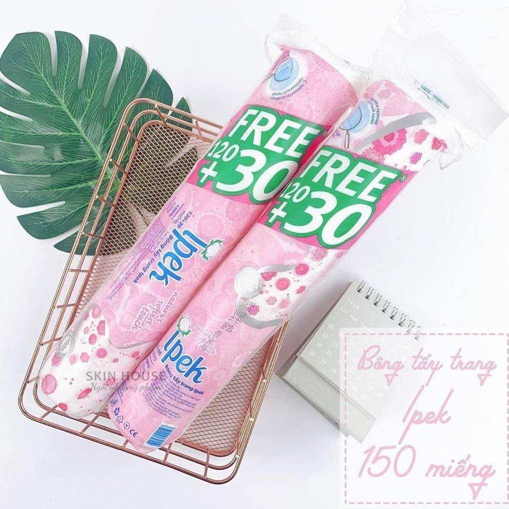 Set 2 cây bông tẩy trang Ipek 150 miếng