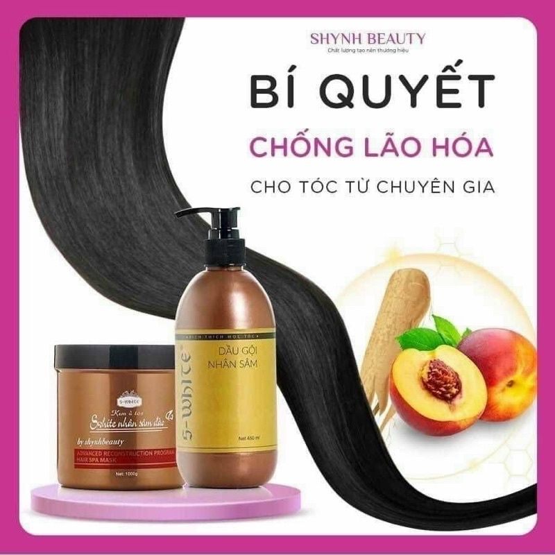 COMBO Ủ VÀ DẦU GỘI NHÂN SÂM ĐÀO