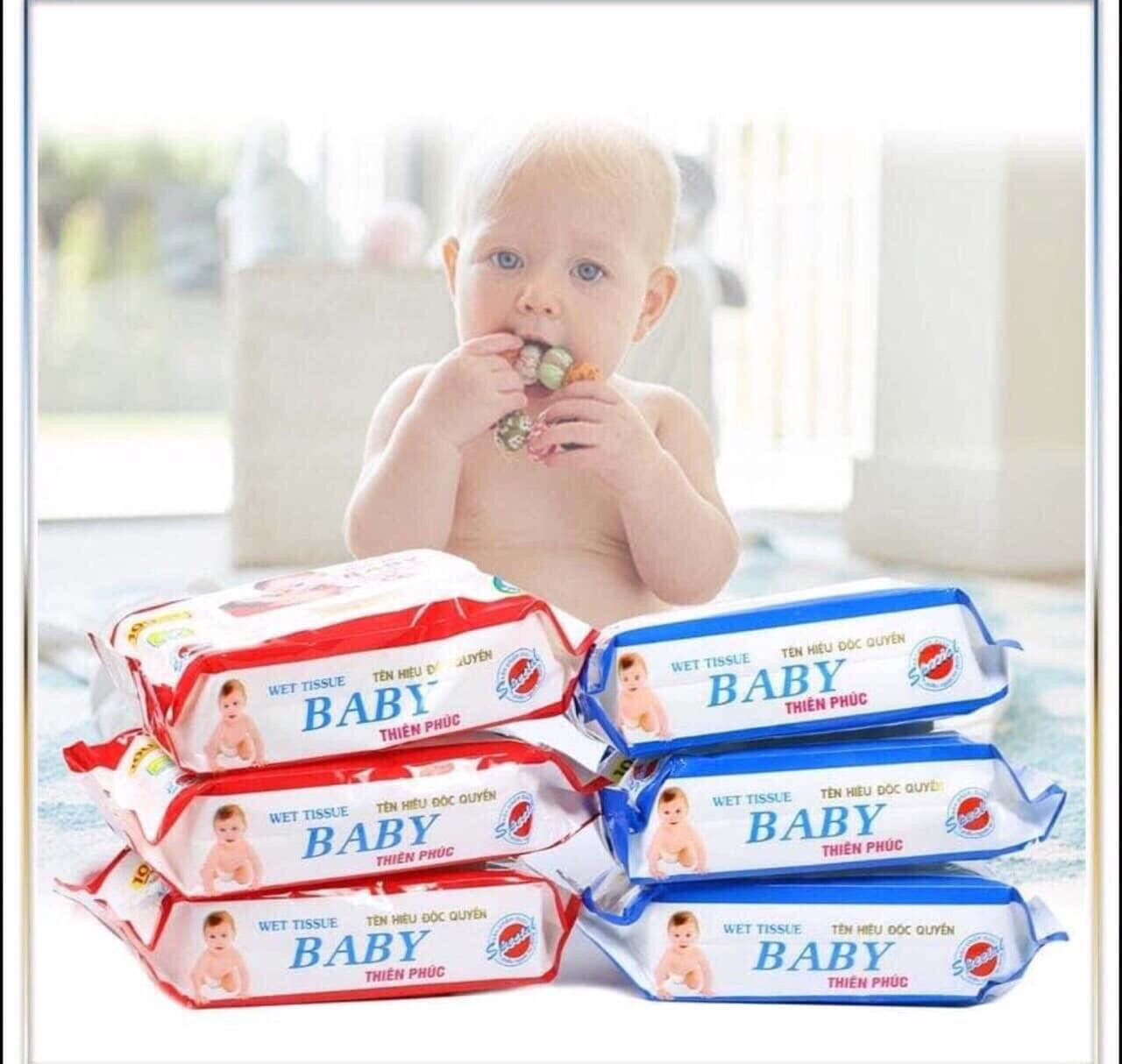 Khăn Uớt Baby 100 tờ một gói