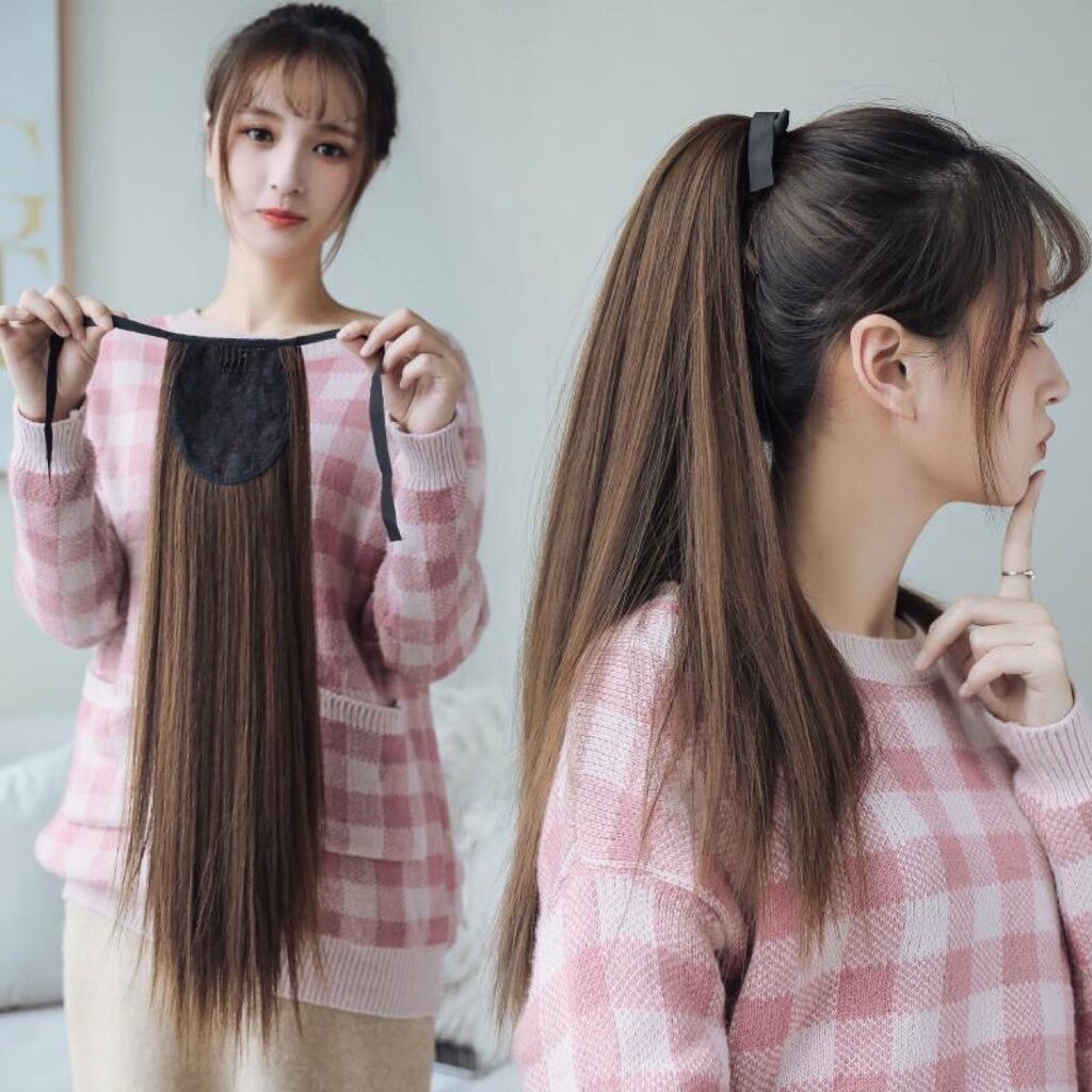 CỘT TÓC GIẢ CỘT THẲNG DÀI C004