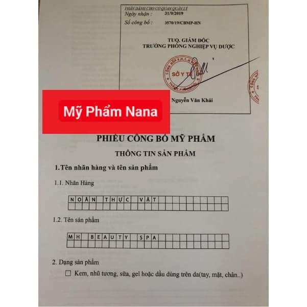 Noãn Thực Vật Sạch Mụn Mờ Thâm MH Beauty Spa ( Chính Hãng)